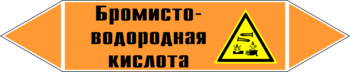 Маркировка трубопровода "бромисто-водородная кислота" (k13, пленка, 252х52 мм)" - Маркировка трубопроводов - Маркировки трубопроводов "КИСЛОТА" - Магазин охраны труда ohranatruda-shop.ru